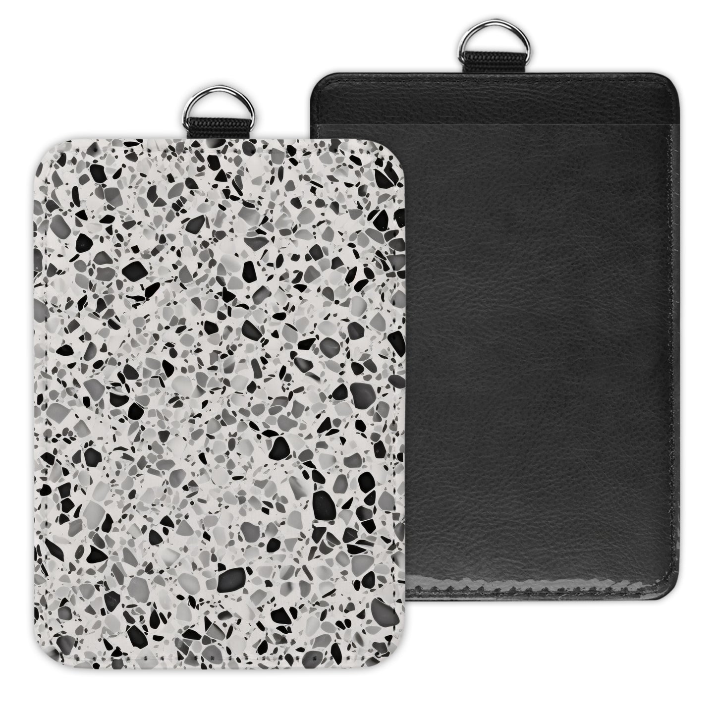 terrazzo - id badge holder