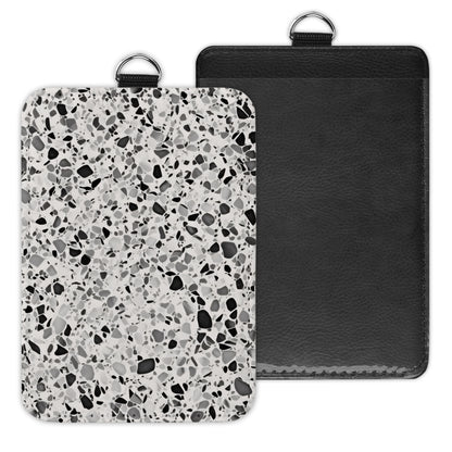 terrazzo - id badge holder
