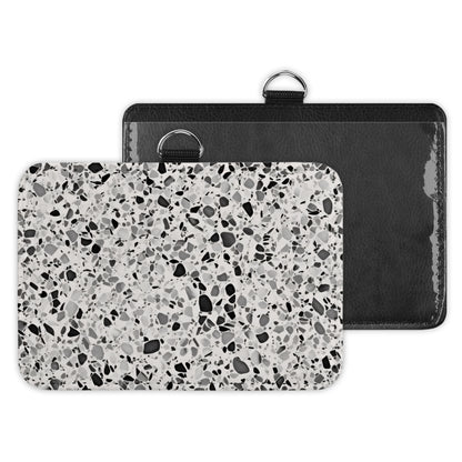 terrazzo - id badge holder