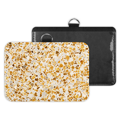 terrazzo - id badge holder