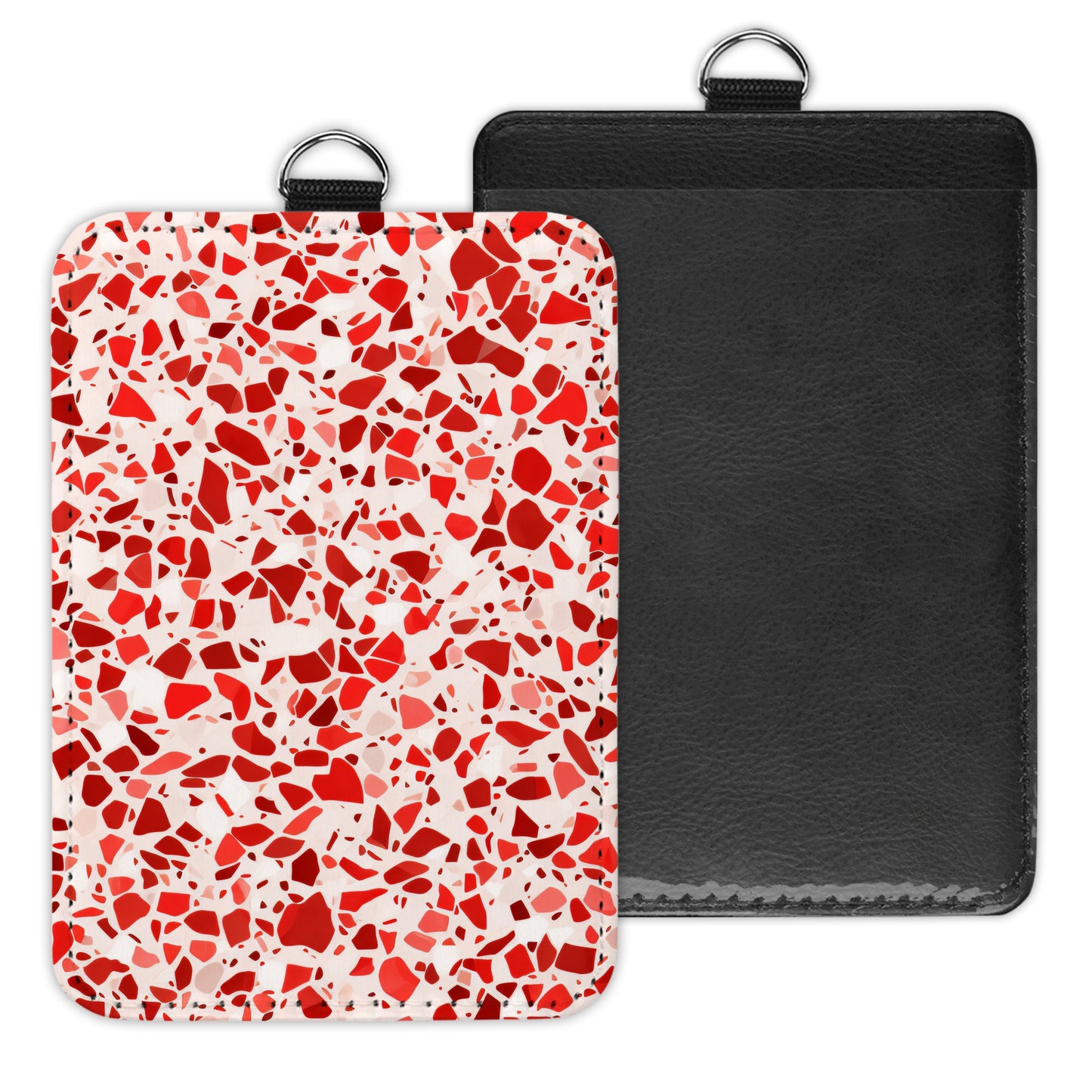 terrazzo - id badge holder