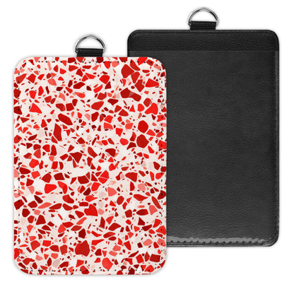terrazzo - id badge holder
