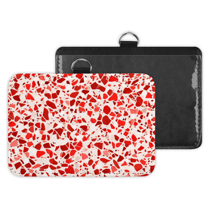 terrazzo - id badge holder