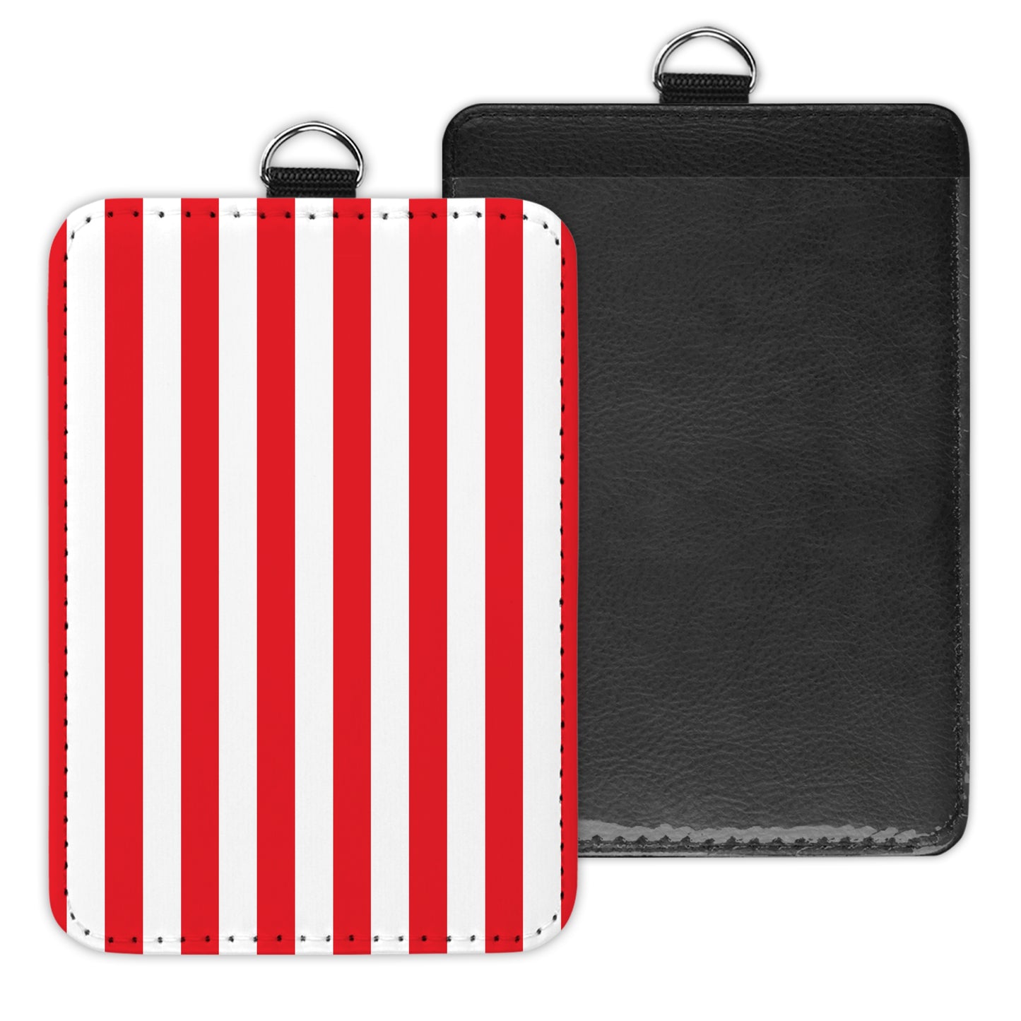 stripes - id badge holder