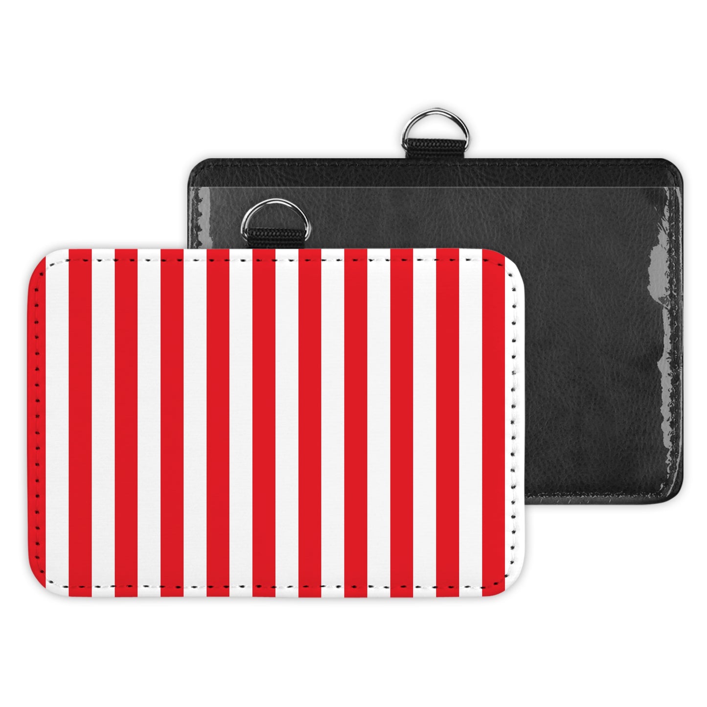 stripes - id badge holder
