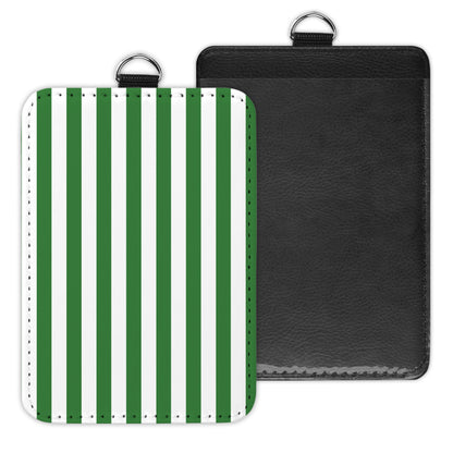 stripes - id badge holder