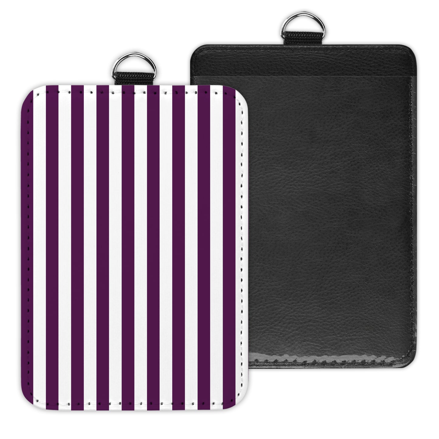 stripes - id badge holder