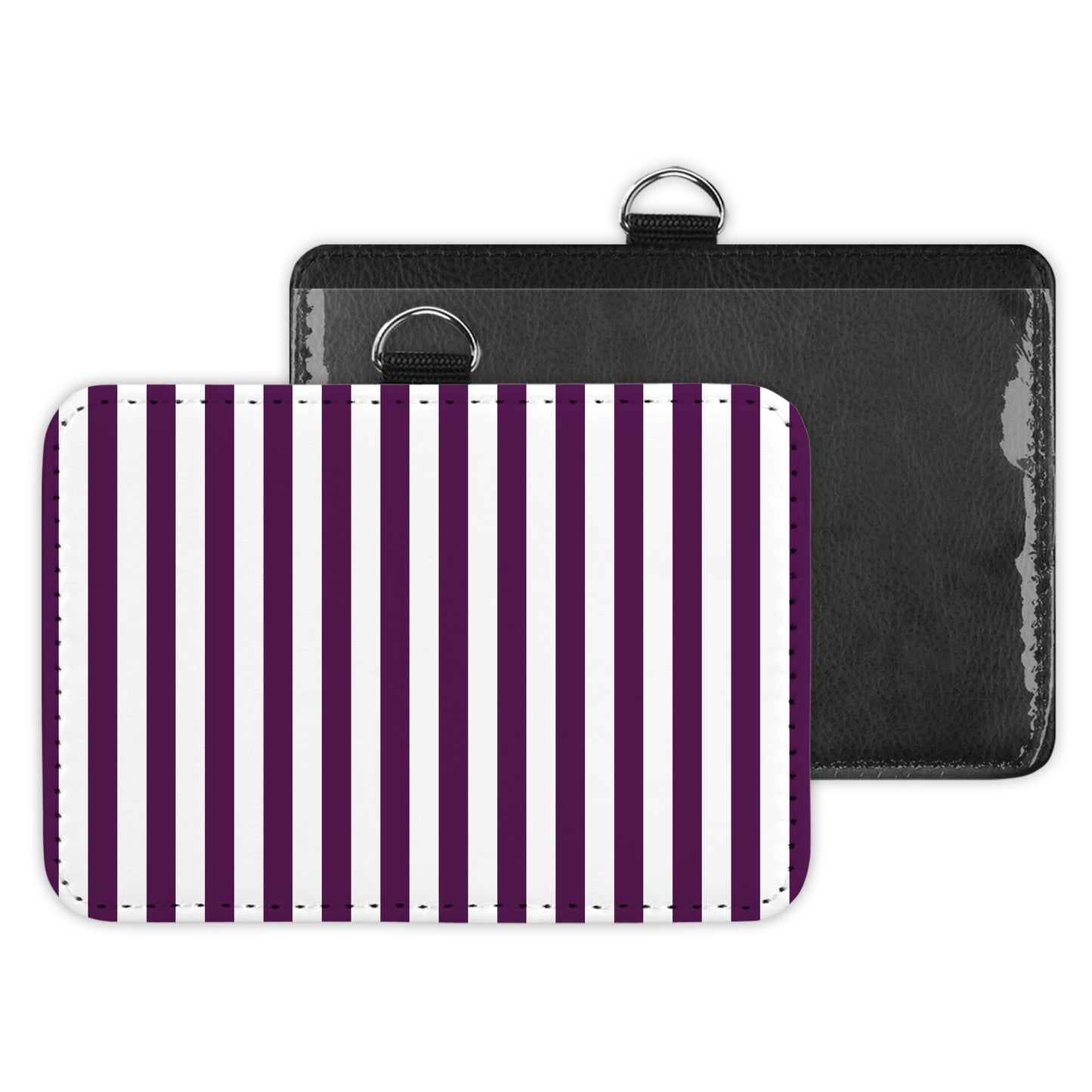 stripes - id badge holder