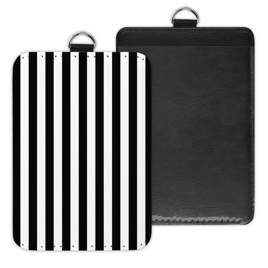 stripes - id badge holder