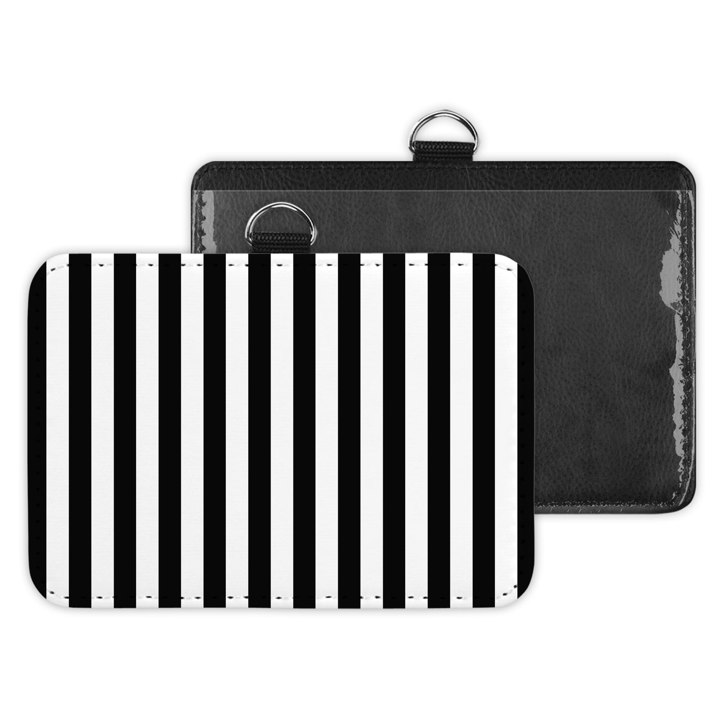 stripes - id badge holder