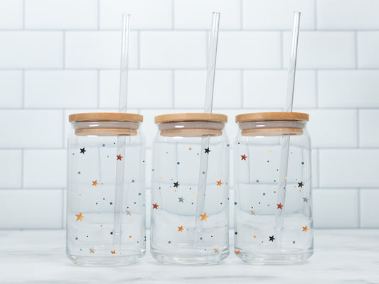 stardust glass tumbler
