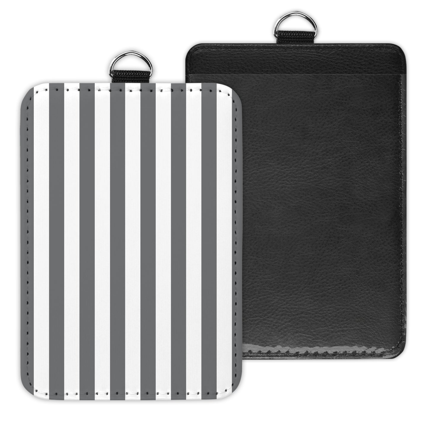 stripes - id badge holder
