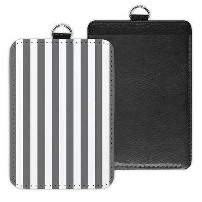 stripes - id badge holder