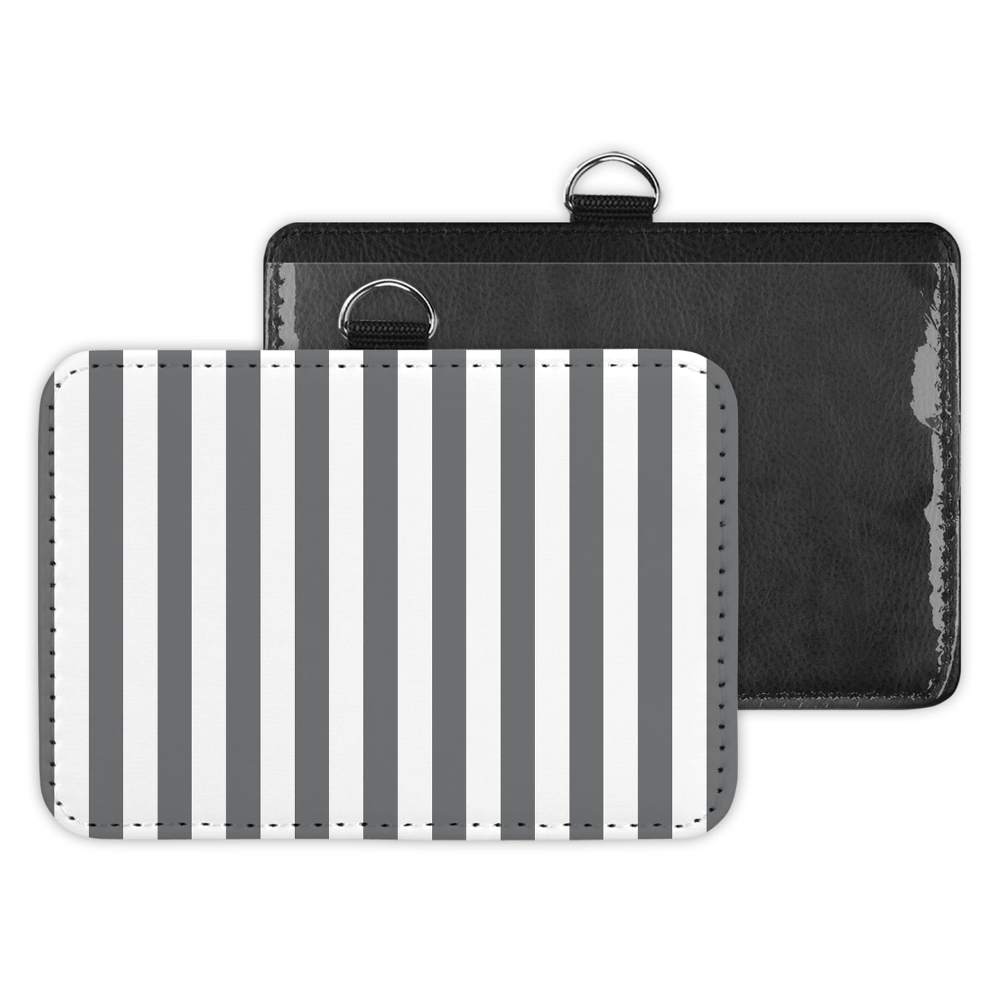 stripes - id badge holder