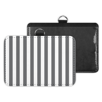 stripes - id badge holder