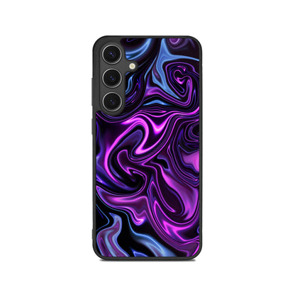 oily paint - purple