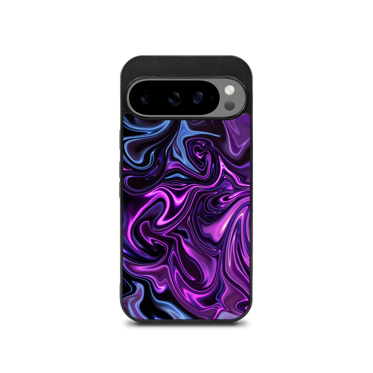 oily paint - purple