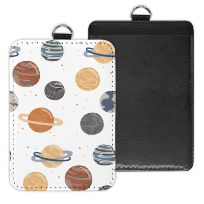 light planets - id badge holder