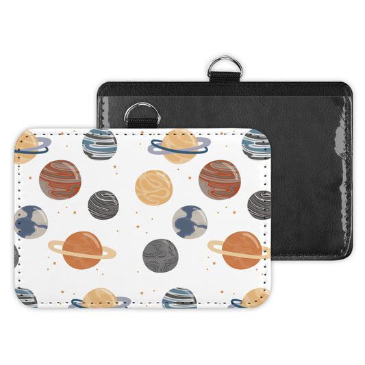 light planets - id badge holder