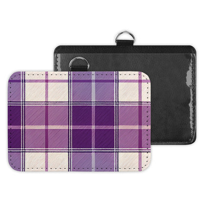 plaid - id badge holder
