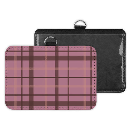 plaid - id badge holder