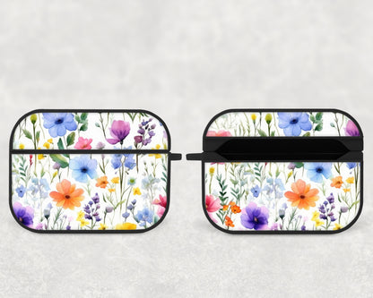 watercolor wildflowers - airpods case