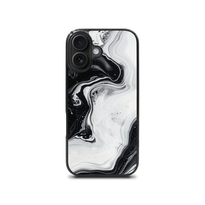 black & white marble