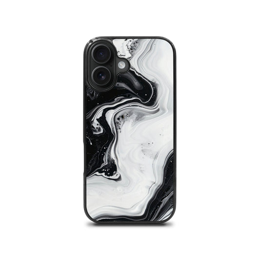 black & white marble