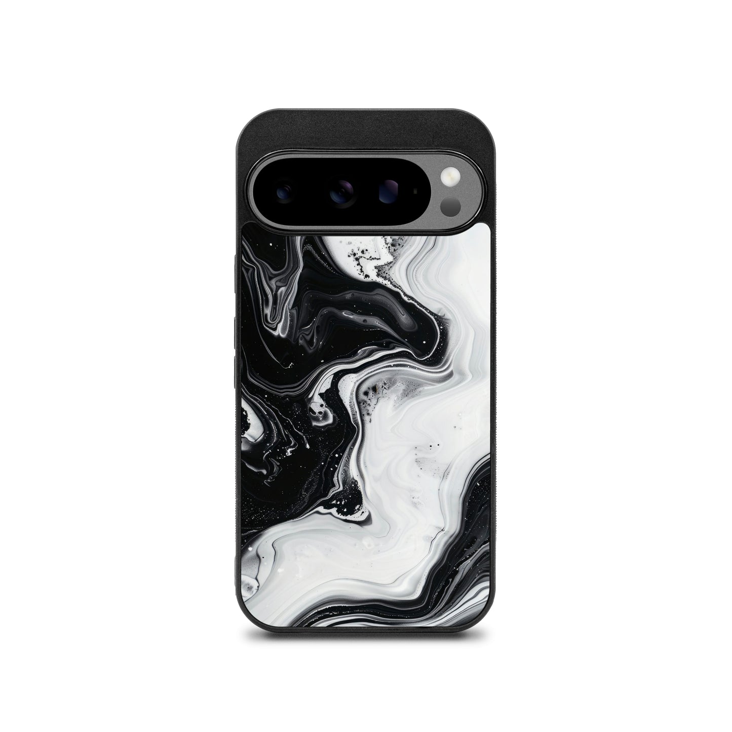 black & white marble