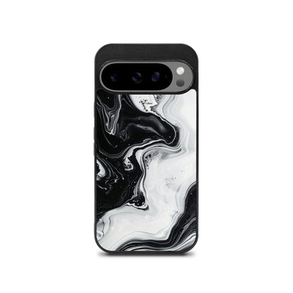 black & white marble