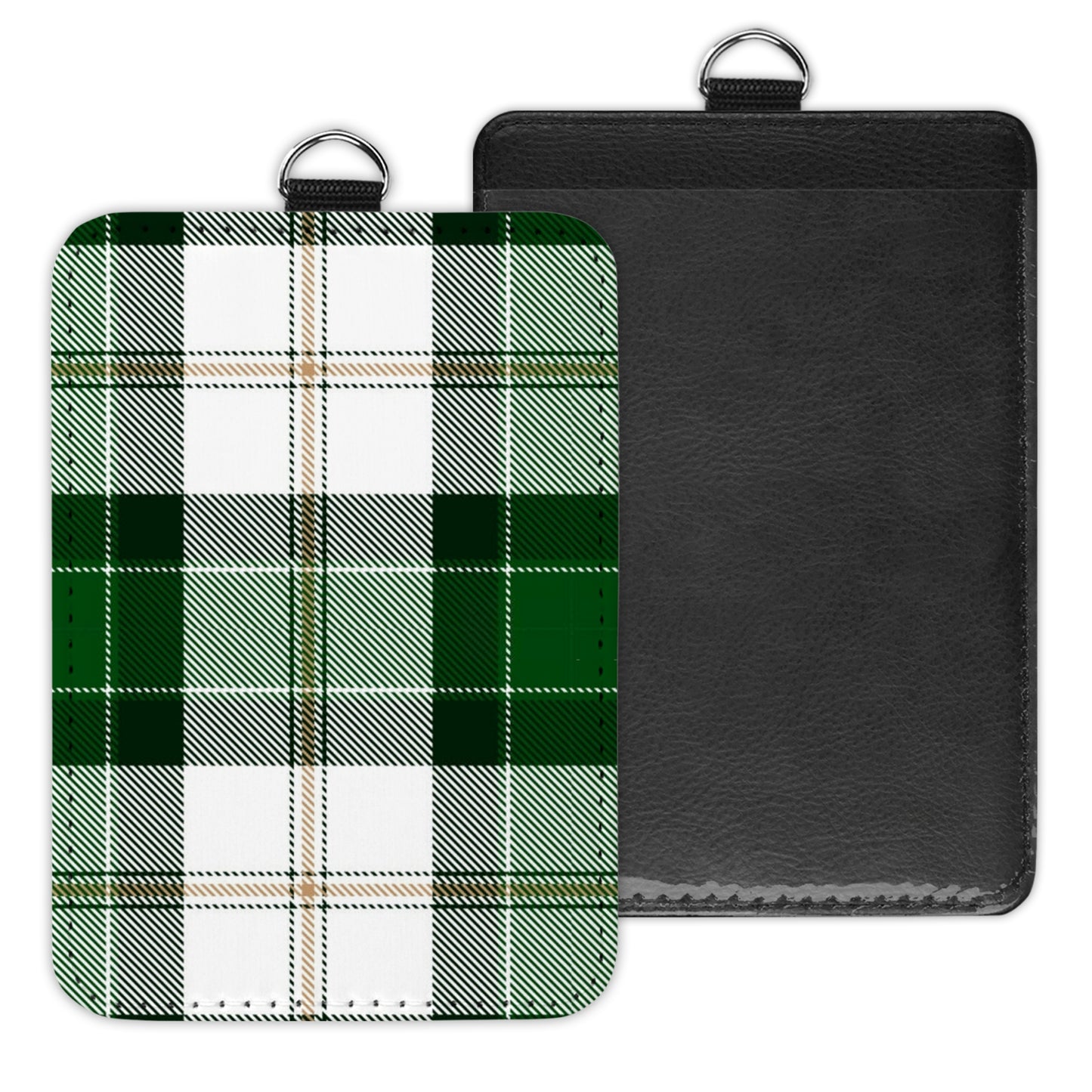 plaid - id badge holder