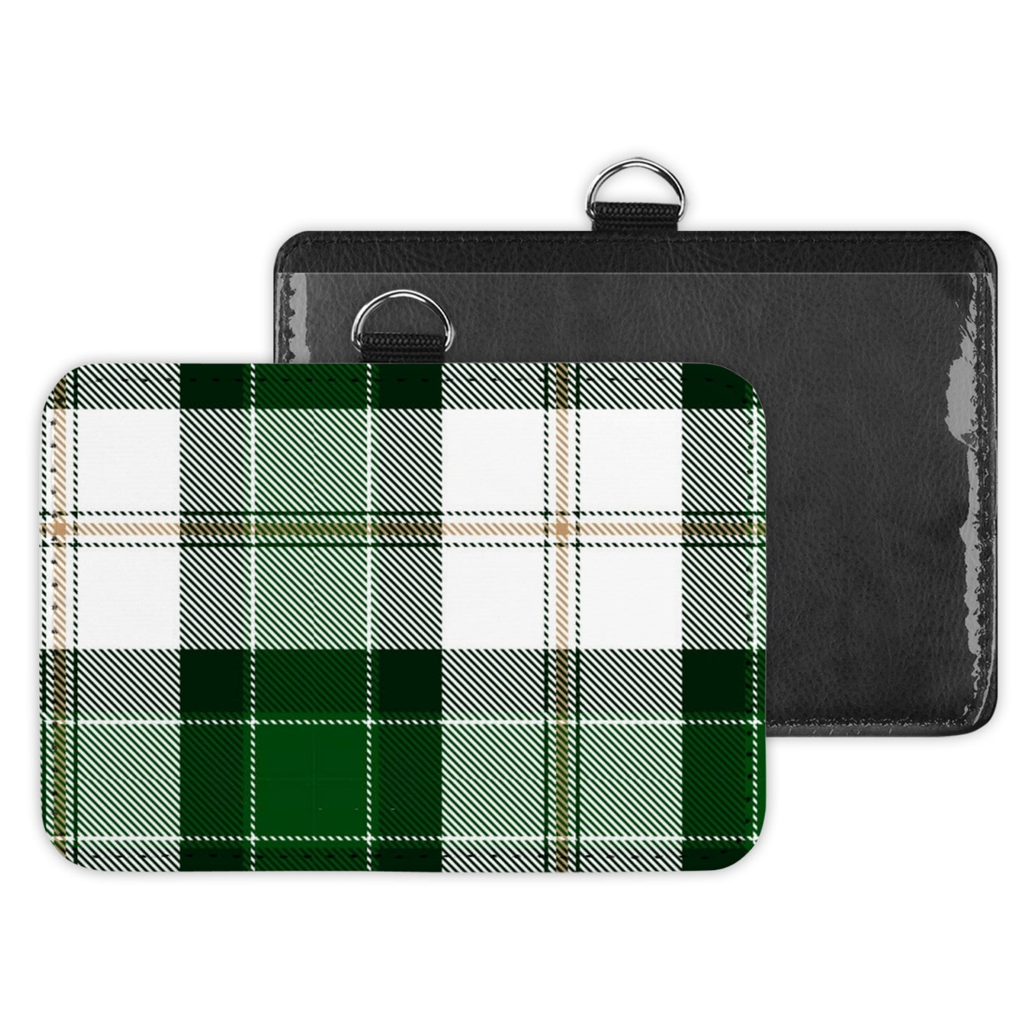 plaid - id badge holder