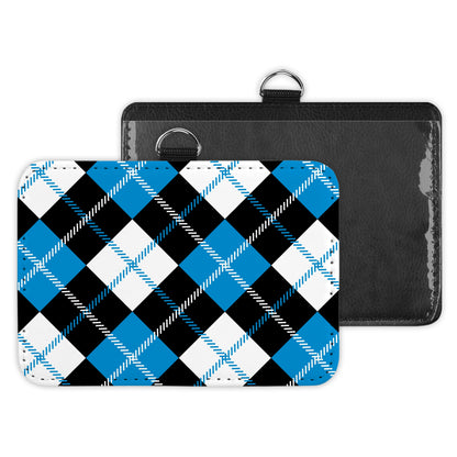 plaid - id badge holder