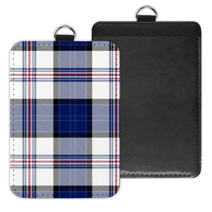 plaid - id badge holder