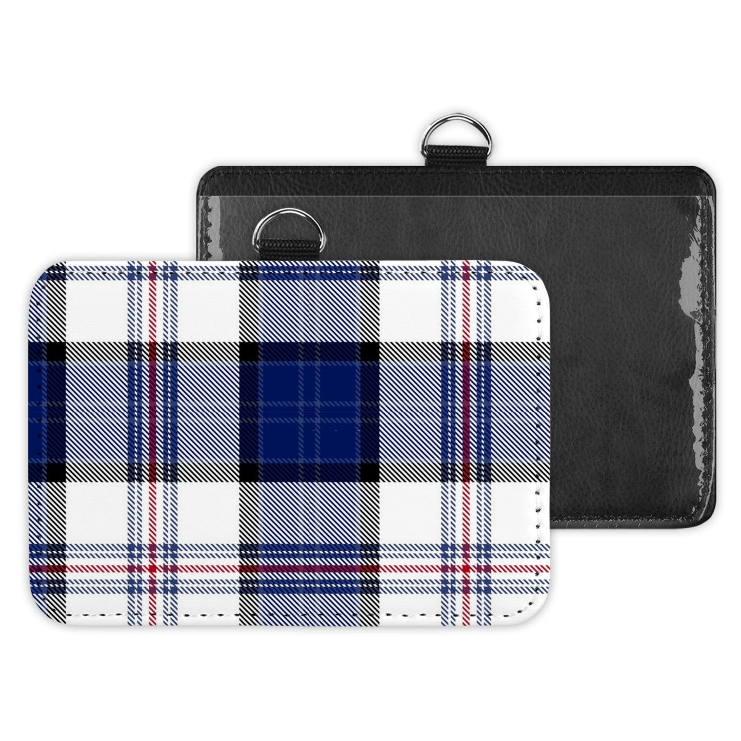 plaid - id badge holder