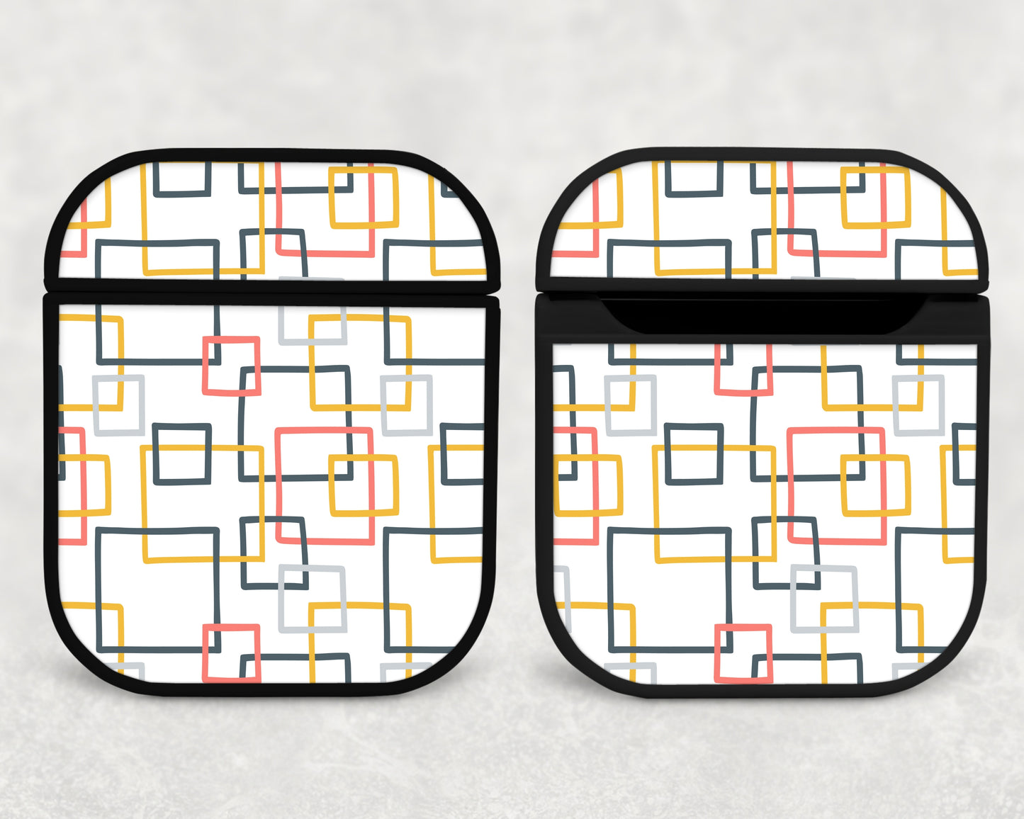 retro squares - airpods case