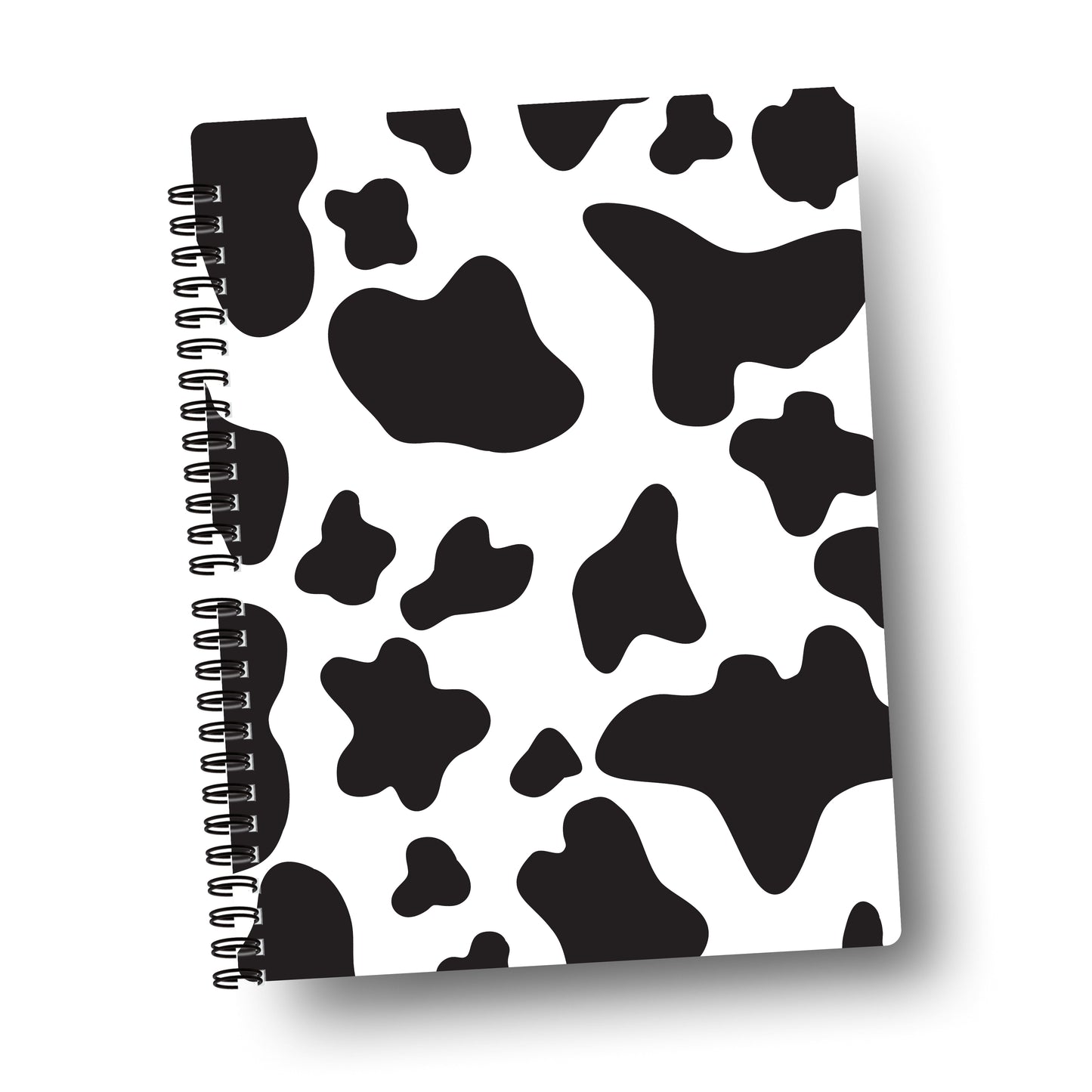 cow print, black - journal