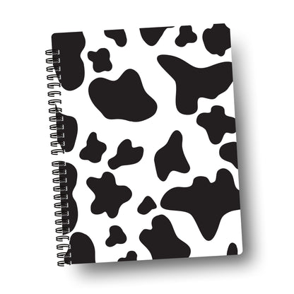 cow print, black - journal