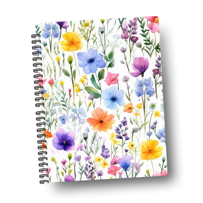 watercolor wildflowers - journal