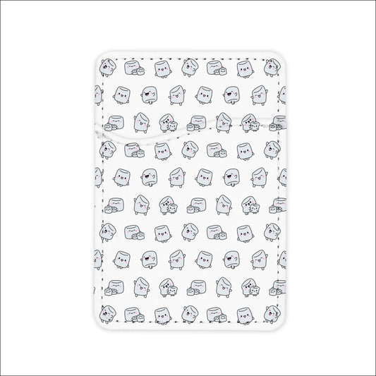 happy little marshmallows - phone wallet