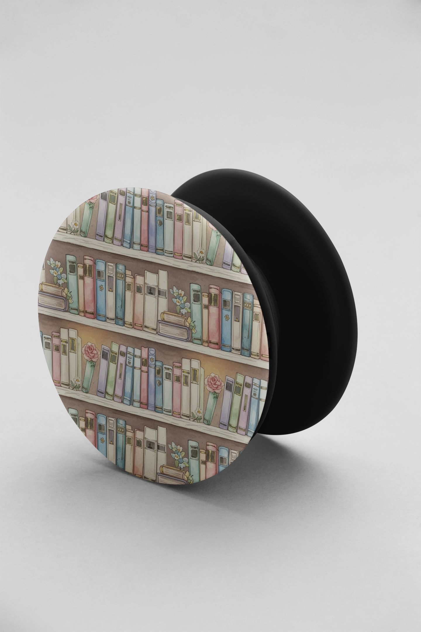 pastel books - phone grip