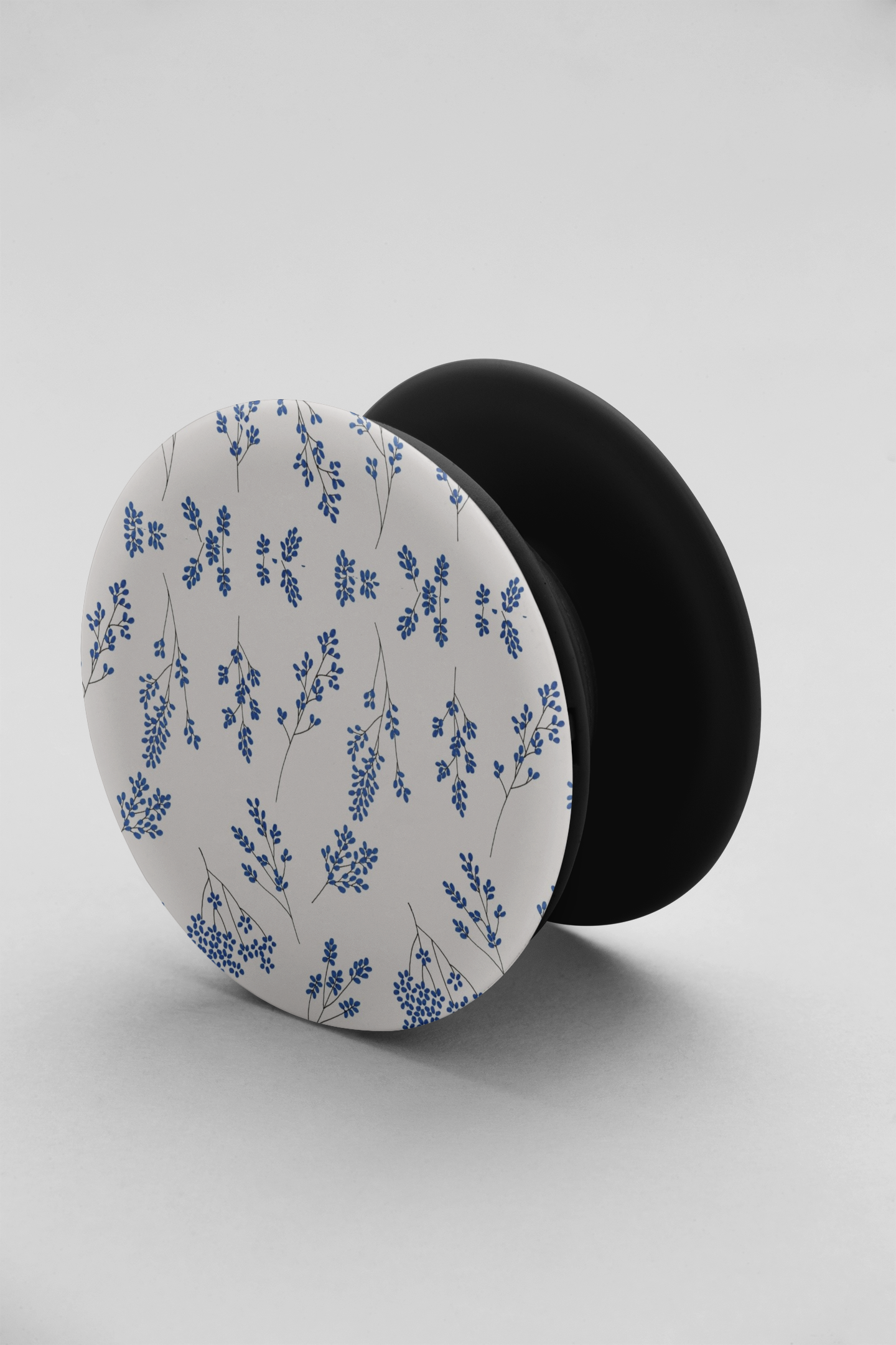 blue flowers - phone grip