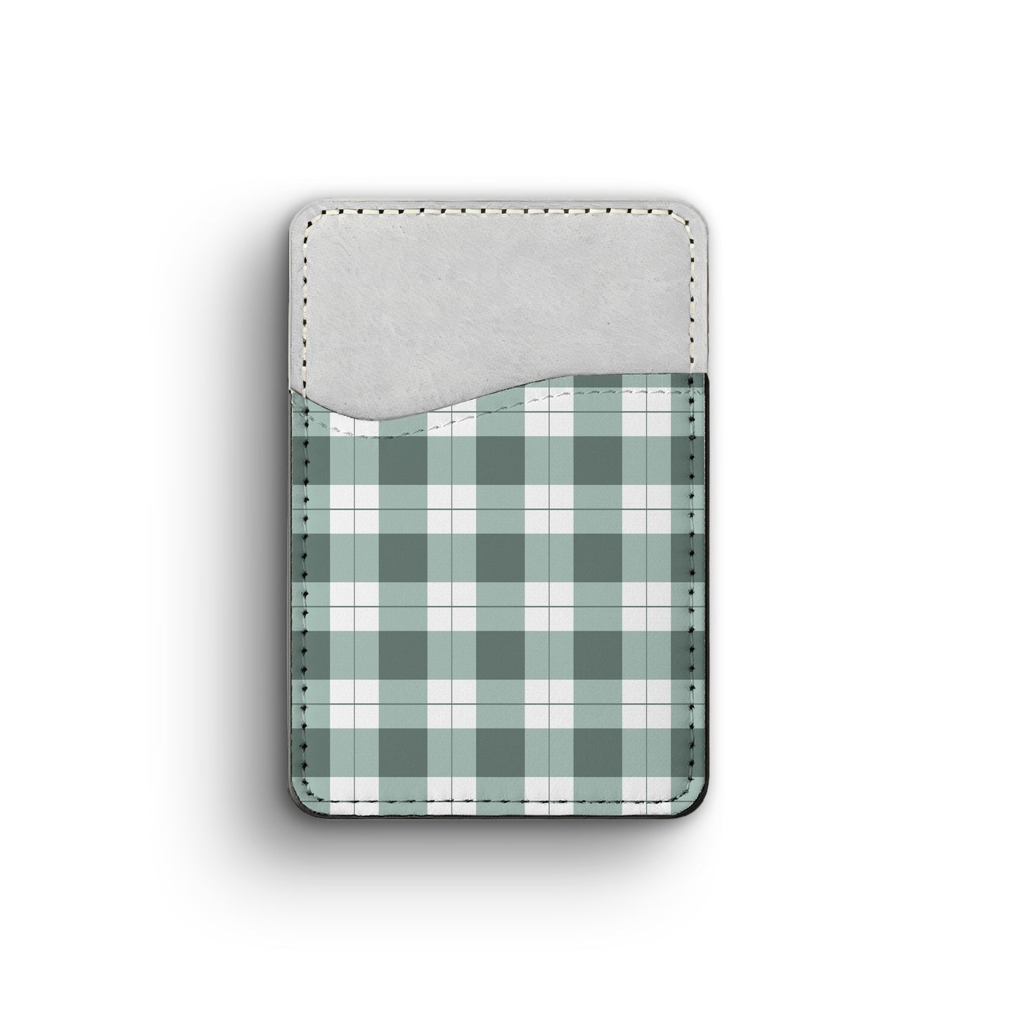 gingham - phone wallet