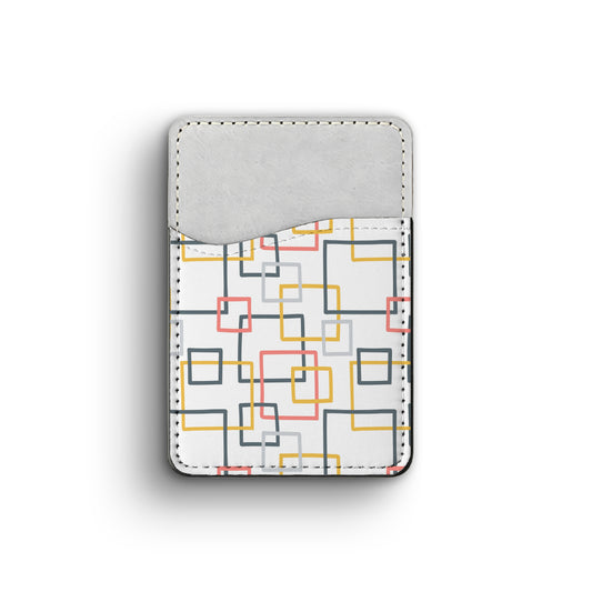 retro squares - phone wallet
