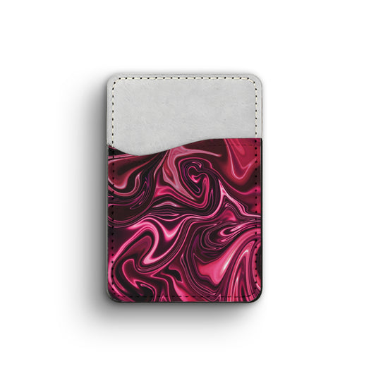 oily paint, red - phone wallet