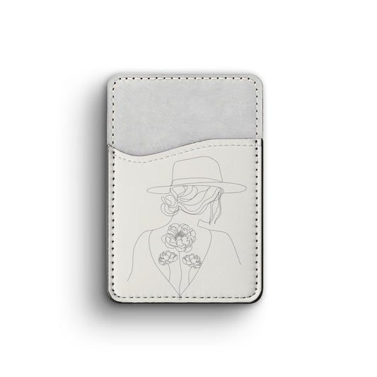 line lady - phone wallet