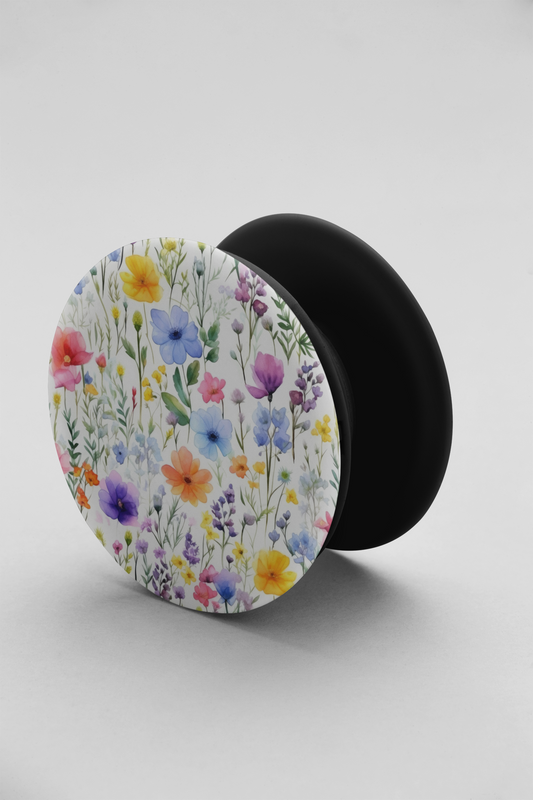 watercolor wildflowers - phone grip