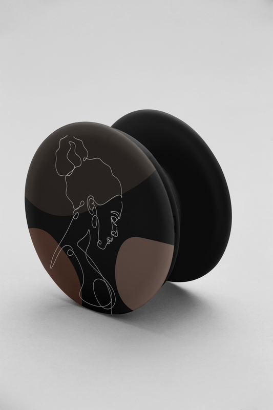 woman in abstract - phone grip